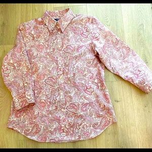 100%cotton Chaps blouse M